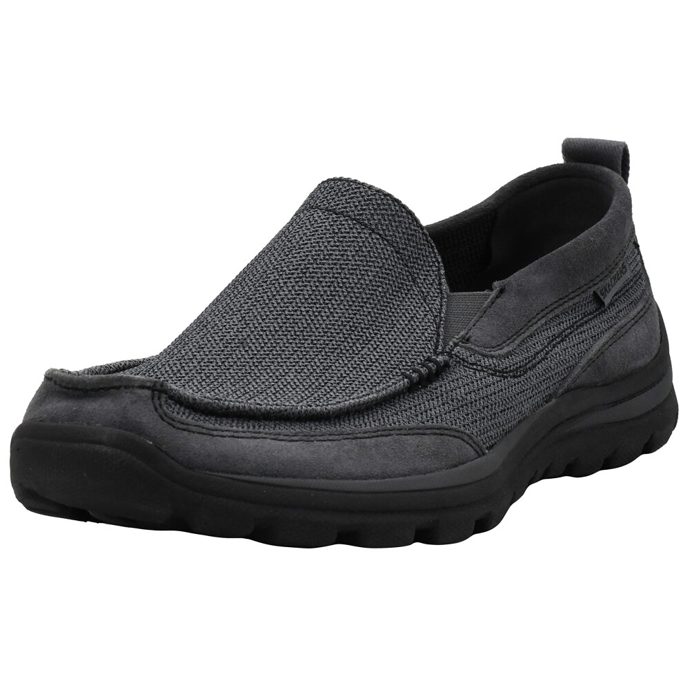 Skechers Men's Superior Milford Loafer  Charcoal/Black  10 X-Wide