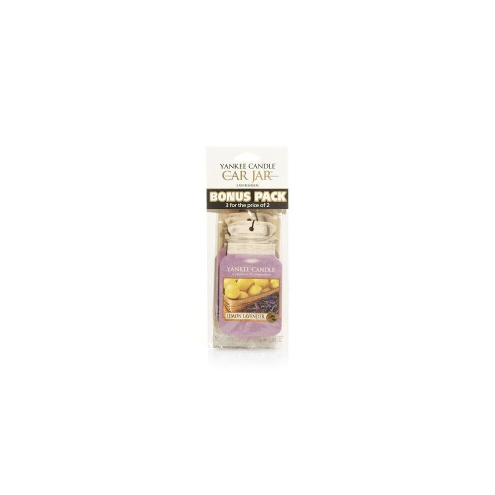 Yankee candle Lemon Lavender classic car Jar Air Freshener Single