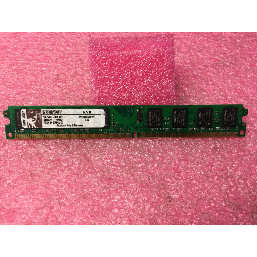 Kingston ValueRAM 2GB 800MHz DDR2 Non-ECC CL5 DIMM Desktop Memory