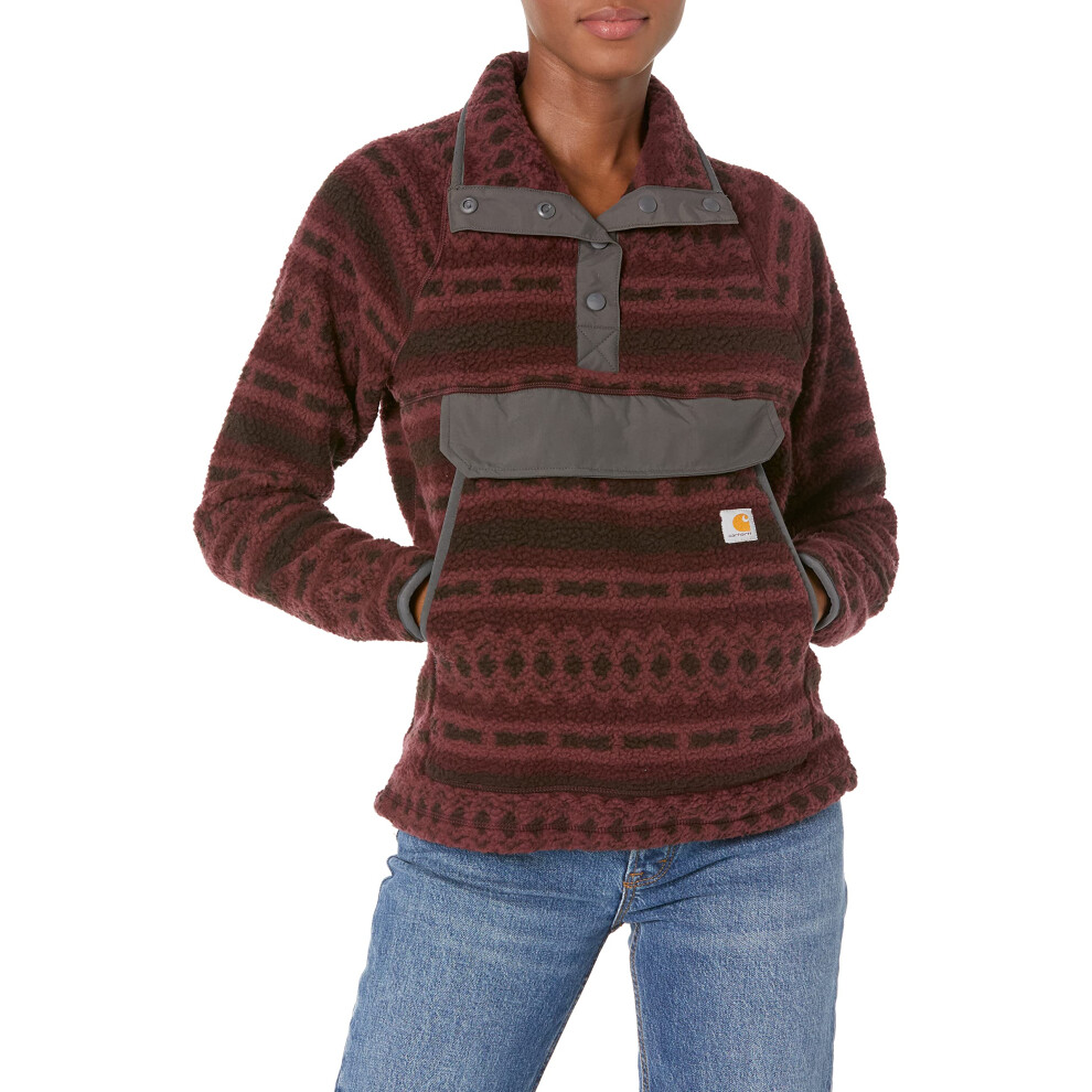 Carhartt Women's Relaxed Fit Fleece Pullover  Port Aztec  XX-Large