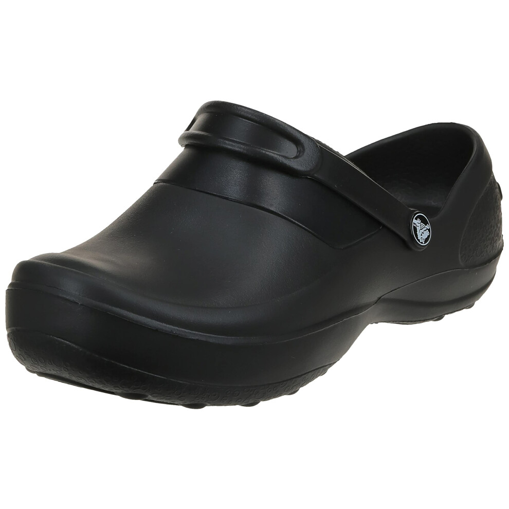 crocs Womens Mercy clog  Slip Resistant Work Shoes  BlackBlack  11