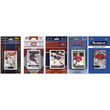 NHL Montreal Canadiens 5 verschiedene lizenzierte Sammelkarten-Team-Sets