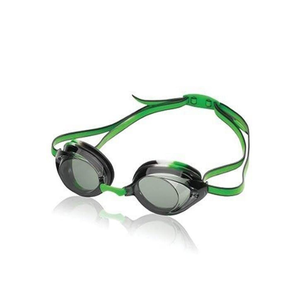 Speedo Unisex-child Swim Goggles Vanquisher 2.0 Junior Black/Green