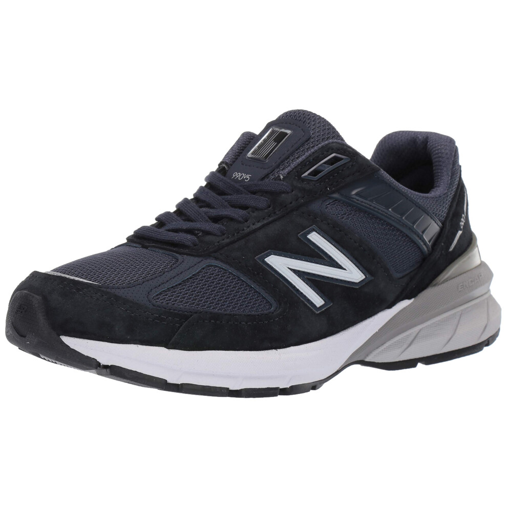 New Balance Women's Made in US 990 V5 Sneaker  Navy/Silver  5 Wide