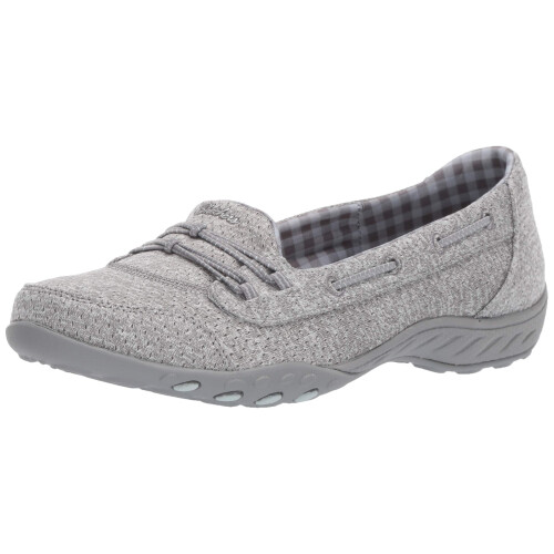 Skechers Skechers Dam Breathe Easy-Good Influence Sneaker, Grå, 8 M US