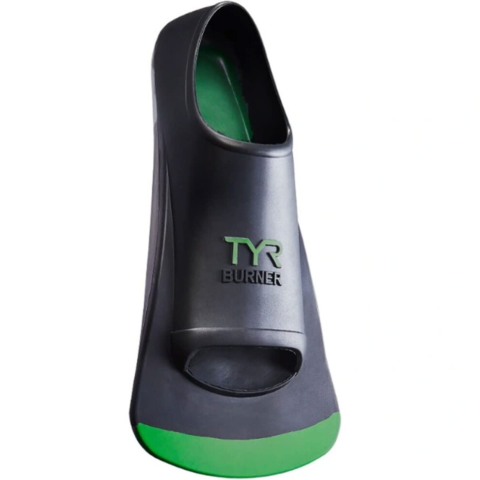 TYR unisex adult Burner Fins 2.0 Footwear  Black/Green  X-Small US