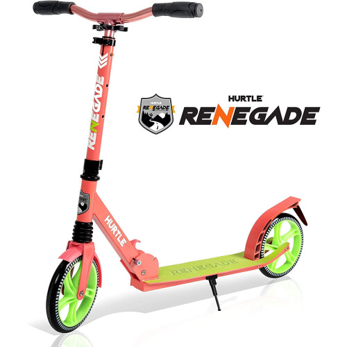 Hurtle Lightweight and Foldable Kick Scooter  Watermelon (HURTS89) 1