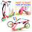 Hurtle Lightweight and Foldable Kick Scooter  Watermelon (HURTS89) 4