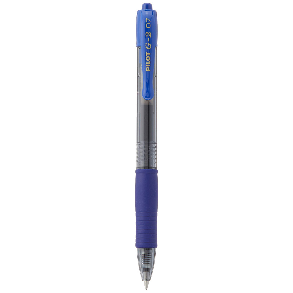 Pilot g207 Retractable gel Rollerball 07 mm Tip (Box of 12) - Blue