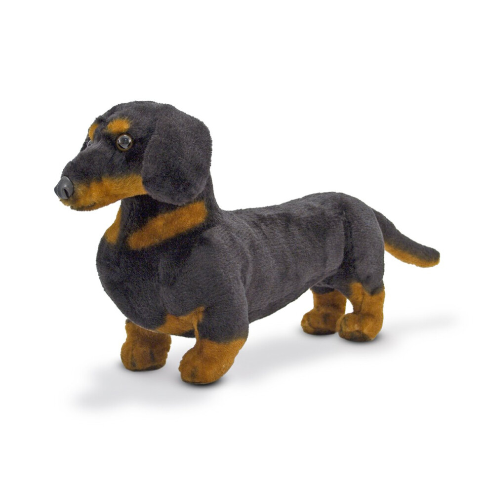 Melissa & Doug Giant Dachshund - Lifelike Stuffed Animal Dog Large