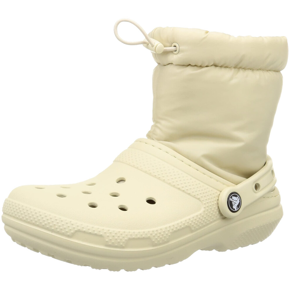 Crocs Classic Lined Neo Puff Boot Bone Men's 10  Women's 12 Medium