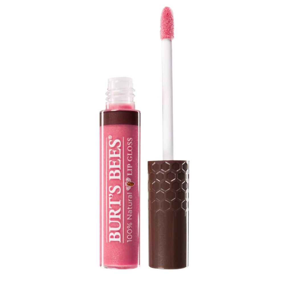 Burts Bees 100% Natural Moisturizing Lip gloss  Rosy Dawn - 1 Tube