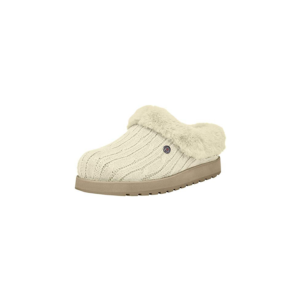 Skechers BOBS Womens Keepsakes Ice Angel Slipper  Natural  65 M US