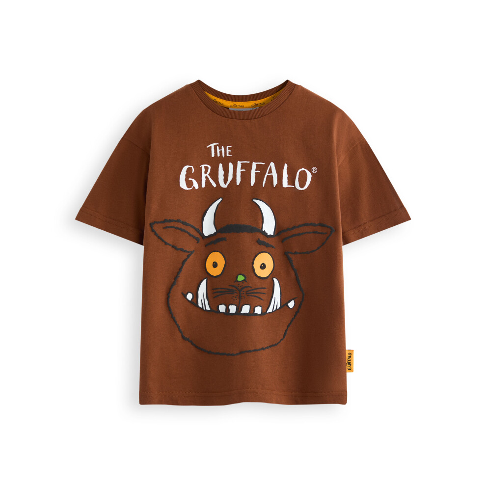 (3-4 Years) Gruffalo & Friends Short Sleeved T-Shirt (Unisex Kids Brown)