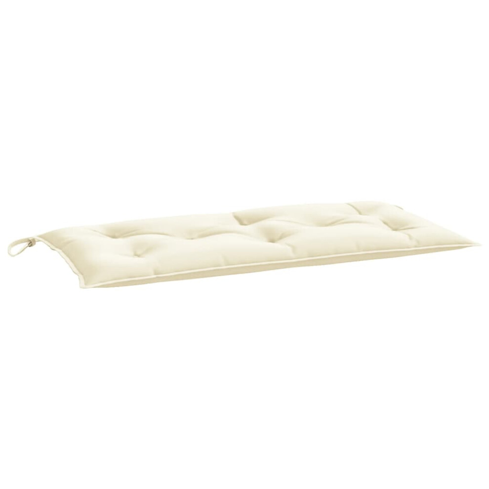 vidaXL Garden Bench Cushion Cream White 39.4""x19.7""x2.8"" Fabric