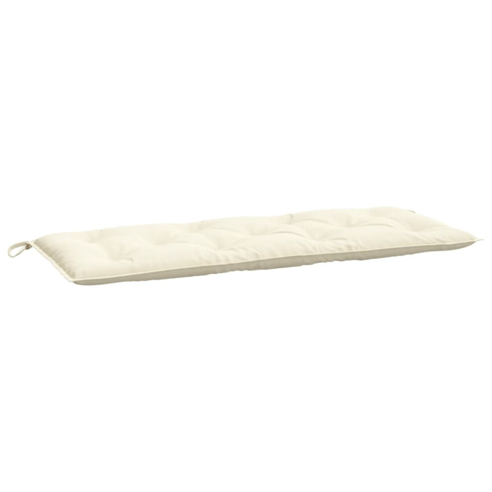 vidaXL Garden Bench Cushion Cream White 47.2""x19.7""x2.8"" Fabric