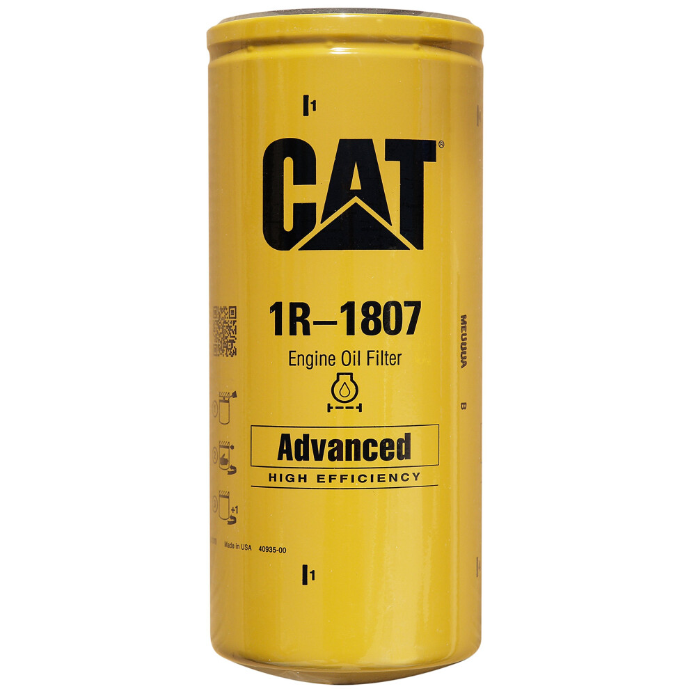 Caterpillar 1R-1807 Advanced High Efficiency Oil Filter (Pack of 2)