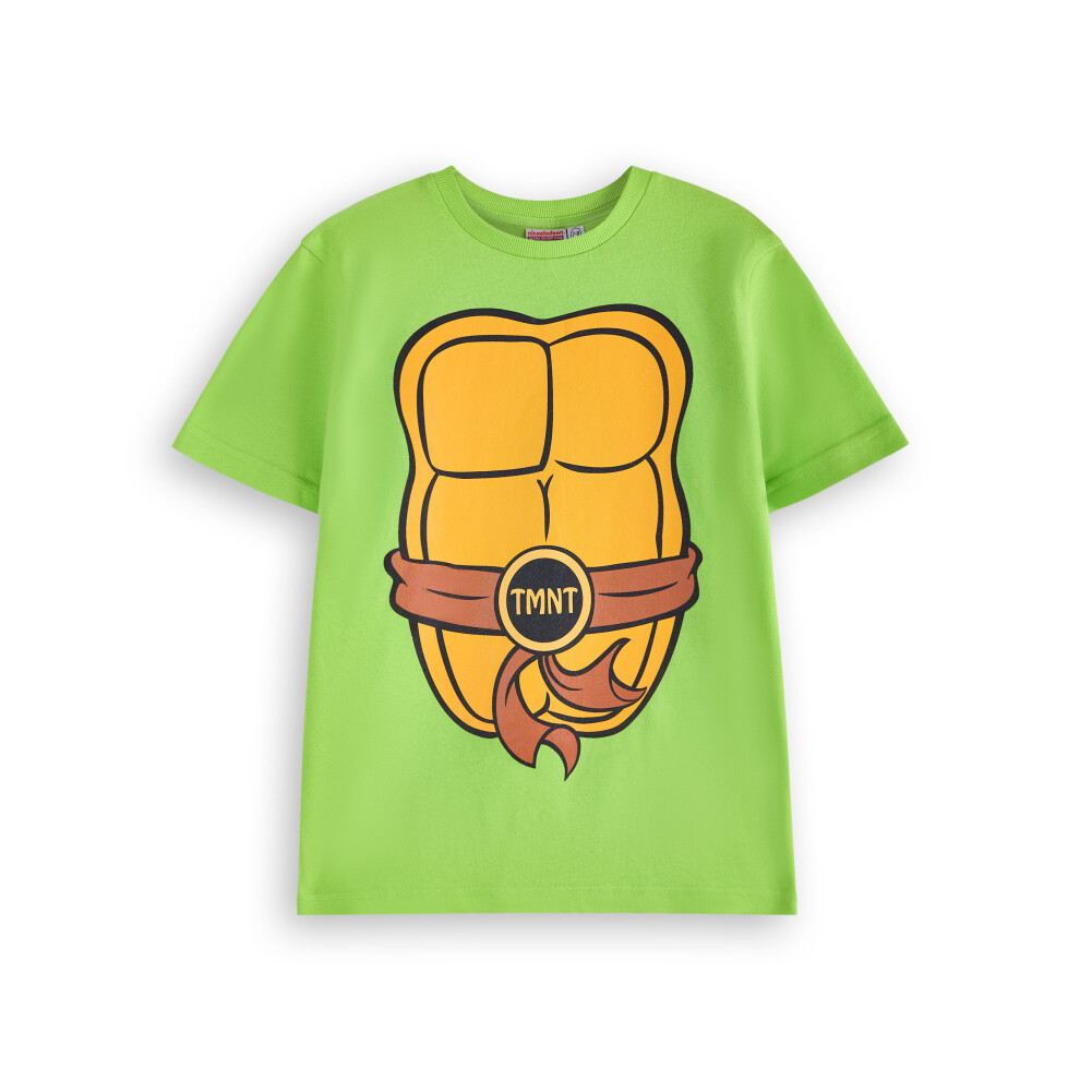 (7-8 Years) Teenage Mutant Ninja Turtles Short Sleeved T-Shirt (Boys Green)