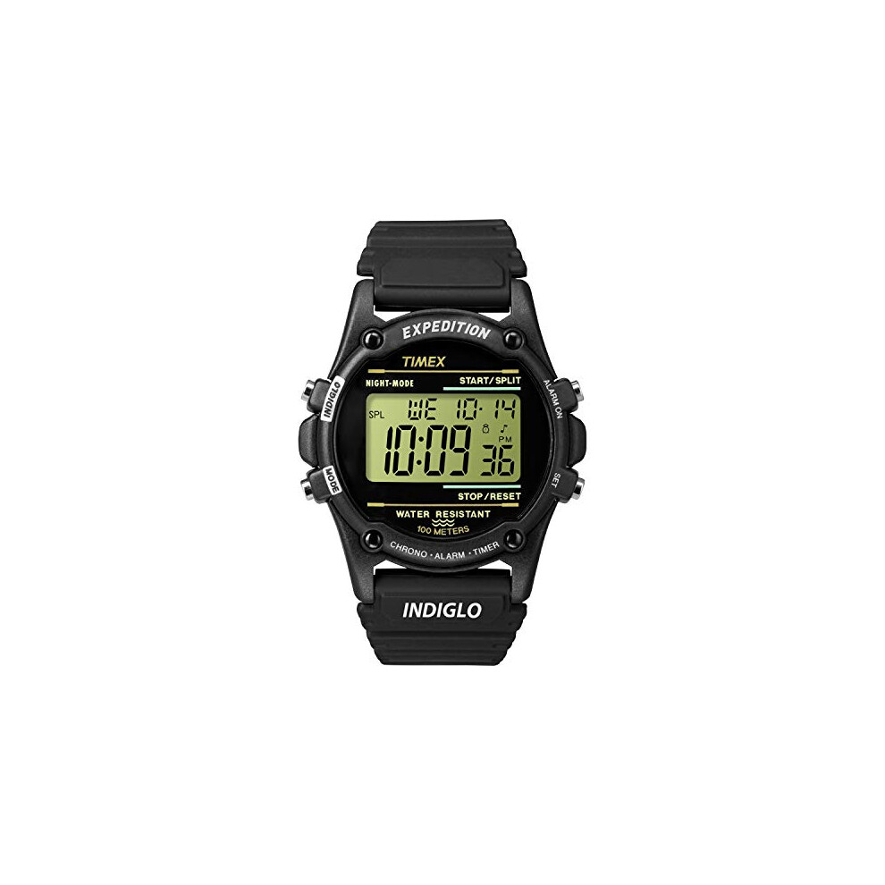 Timex Men's T5K463 Expedition Atlantis 40mm Black Resin Strap Watch