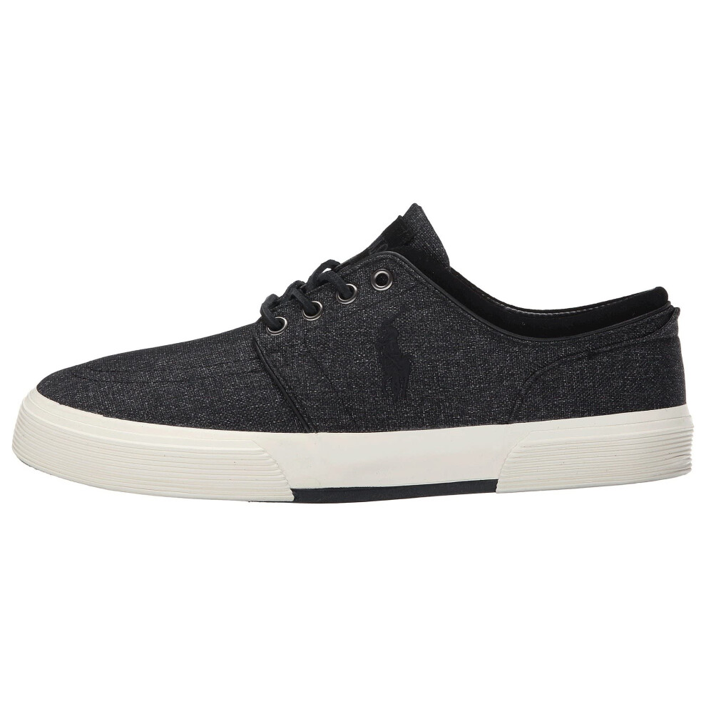 POLO RALPH LAUREN Faxon Low-Top Canvas Sneaker Polo Black/Grey 10 M