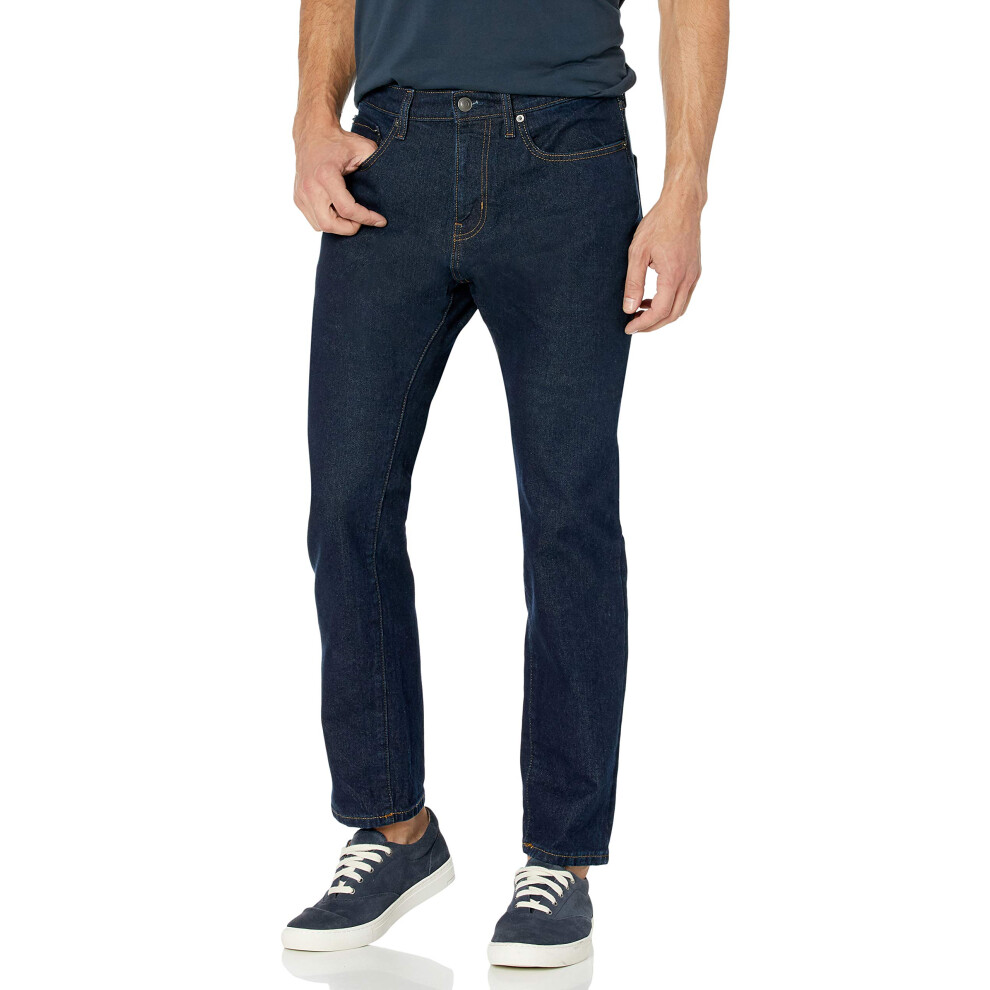 Amazon Essentials Mens Athletic-Fit Stretch Jean  Rinsed  40W x 30L