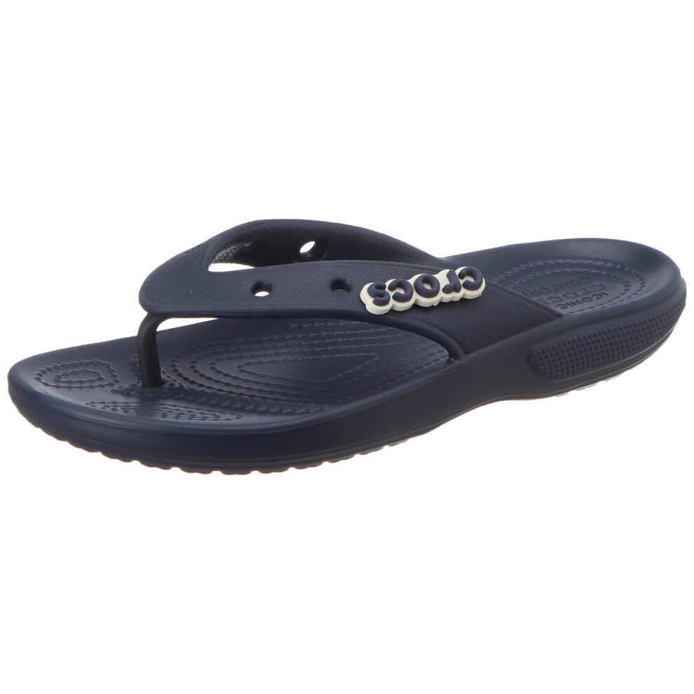 crocs Unisex Mens and Womens classic Flip Flops  Navy  6 Women4 Men