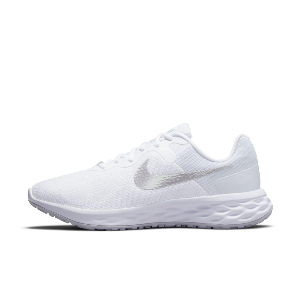 NIKE Womens Race Running Shoe  White MTLc Silver Pure Platinum  115