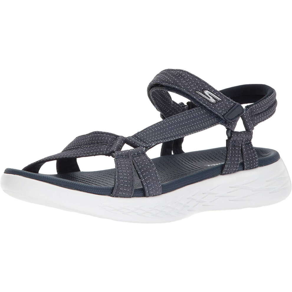 Skechers womens On-the-go 600 - Brilliancy Sport Sandal  Navy  6 US