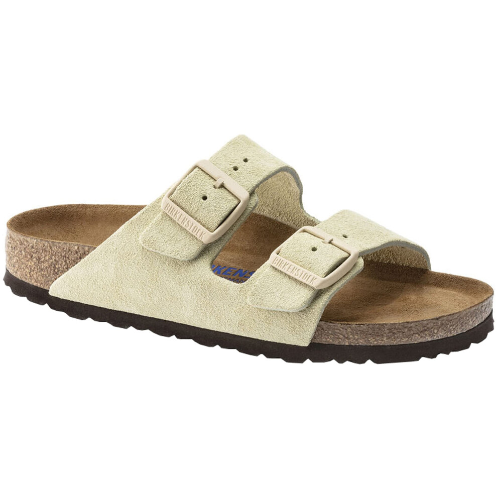 Birkenstock Unisex Arizona Sandal Soft Footbed Almond Suede 38 R EU