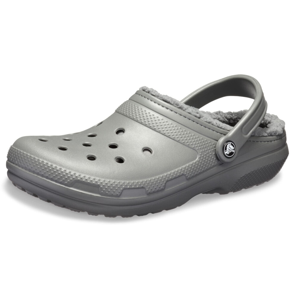 Crocs Classic Lined Clog Slate Grey/Smoke Men's 2  Women's 4 Medium