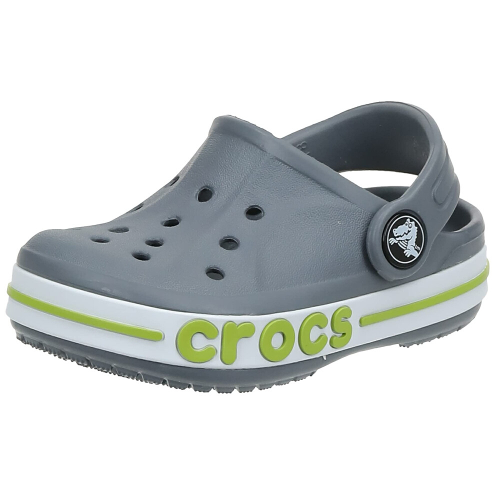 crocs Unisex-Adult Bayaband clogs  charcoalVolt green  6 Men8 Women