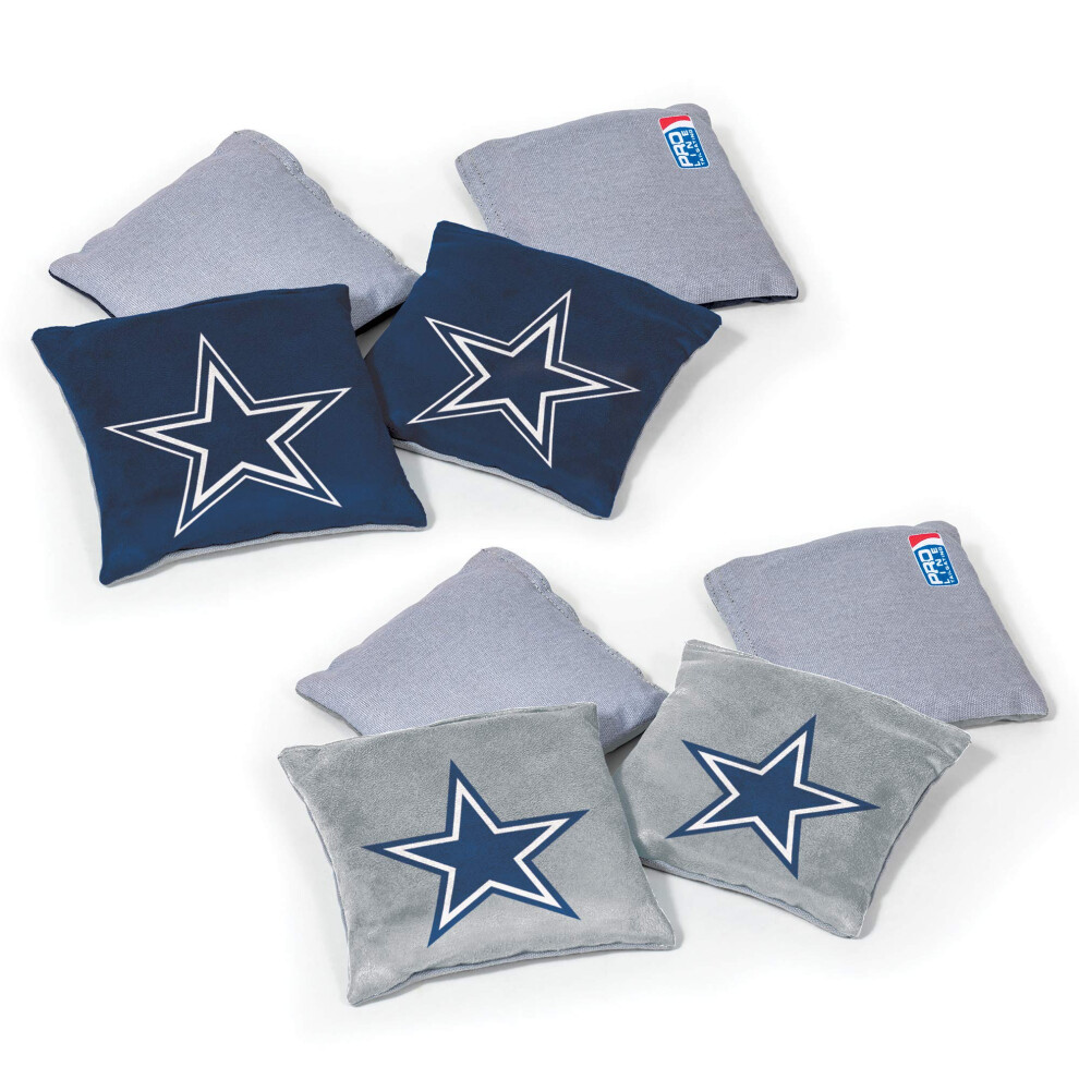 Wild Sports NFL Dallas Cowboys 8pk Dual Sided Bean Bags  Team Color