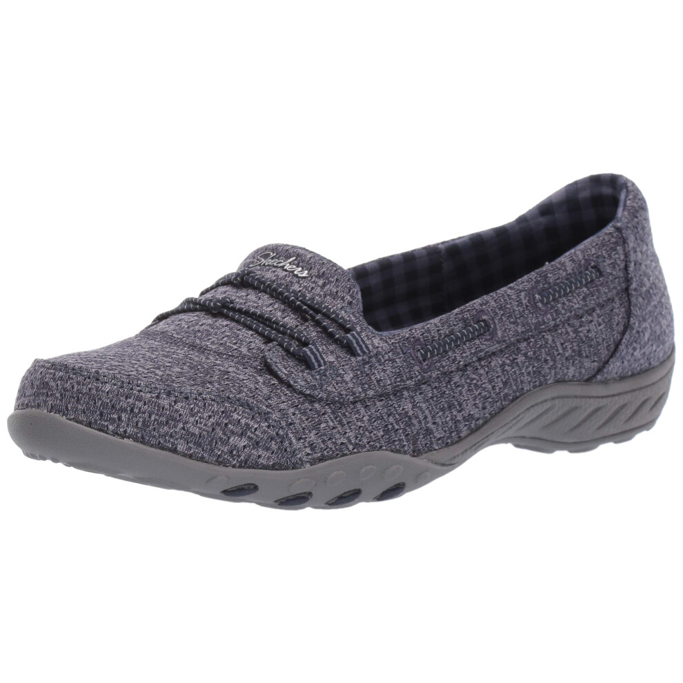 Skechers womens Breathe-easy - Good Influence Sneaker  Navy  6.5 US