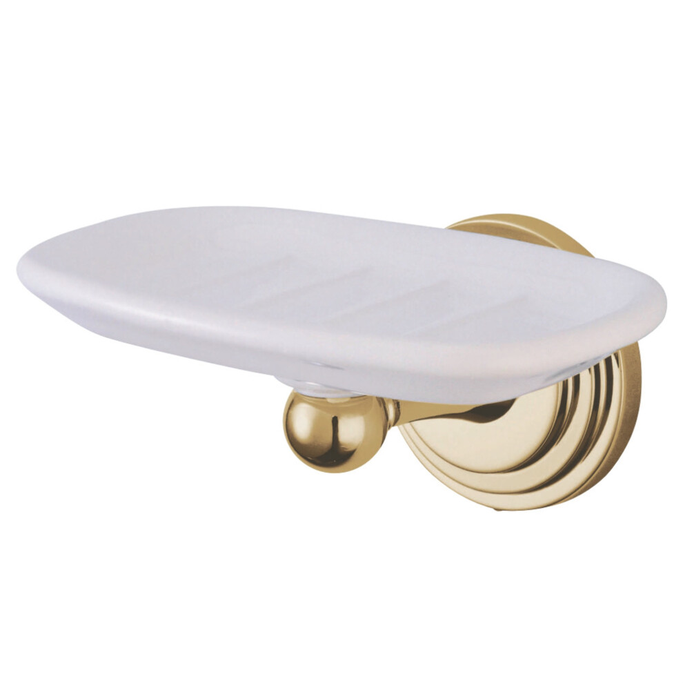 Kingston Brass BA2715PB Milano Wall-Mount Soap Dish  Polished Brass