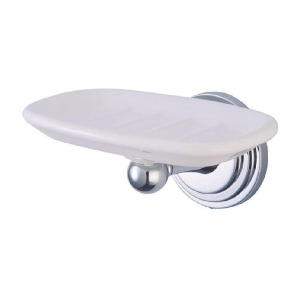 Kingston Brass BA2715C Milano WallMount Soap Dish  Polished Chrome-image-OPC-PFKK97H-NEW