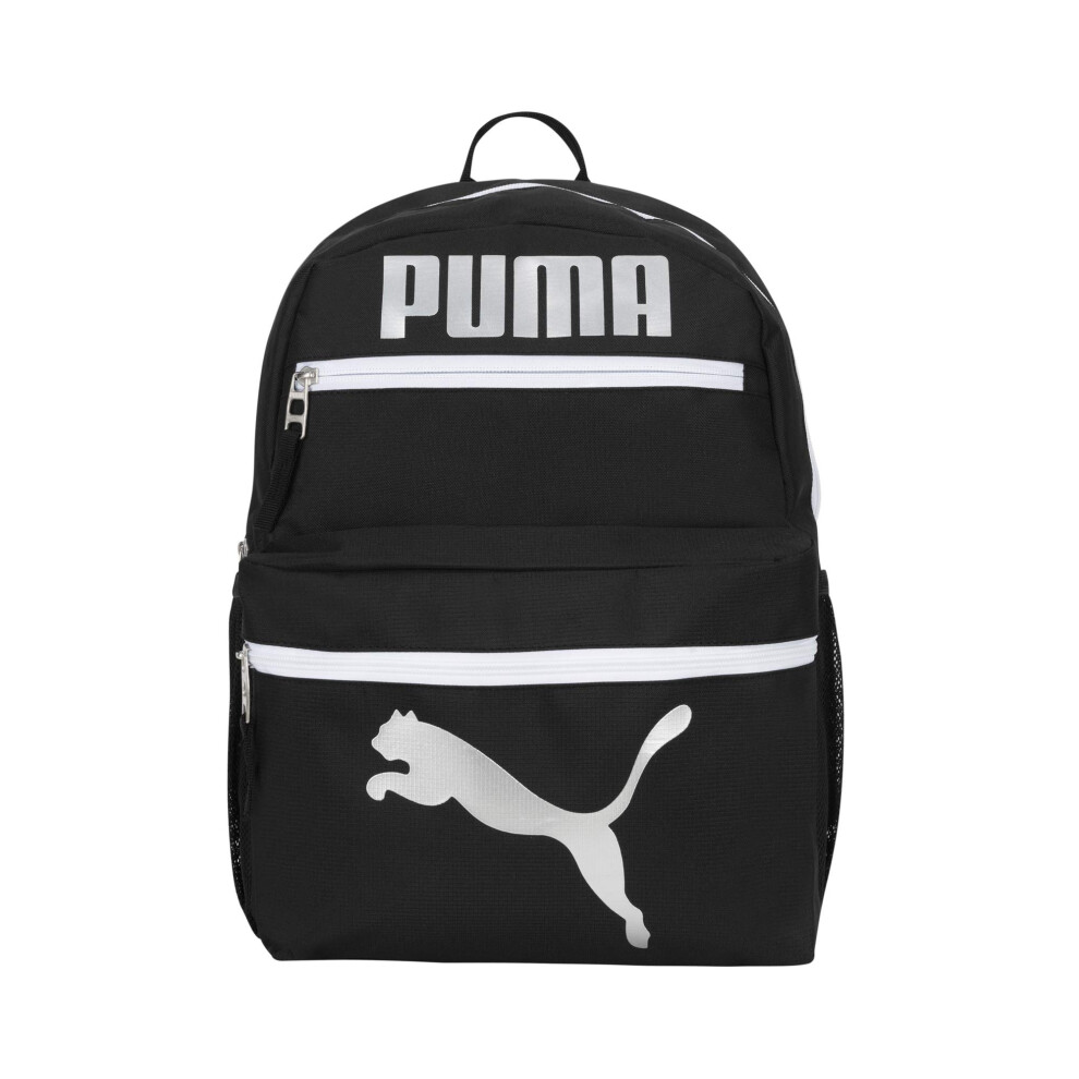 PUMA unisex child Meridian Backpacks  Black/Metallic  Youth Size US