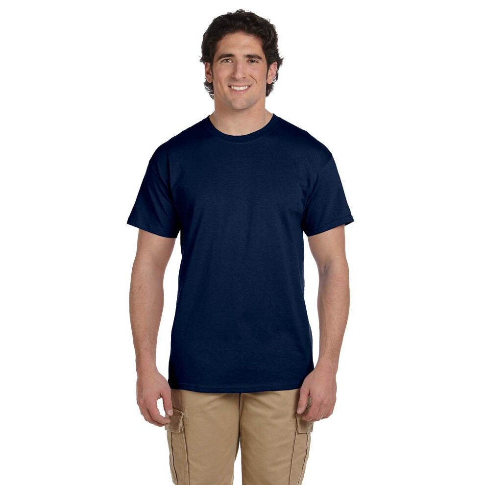 Fruit of the Loom 5 oz  100% Heavy cotton HD T-Shirt  Large  J Navy