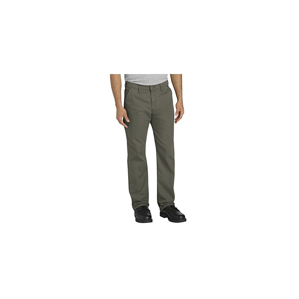 Dickies Mens Tough Max Duck carpenter Pant  Stonewashed Moss  36 34