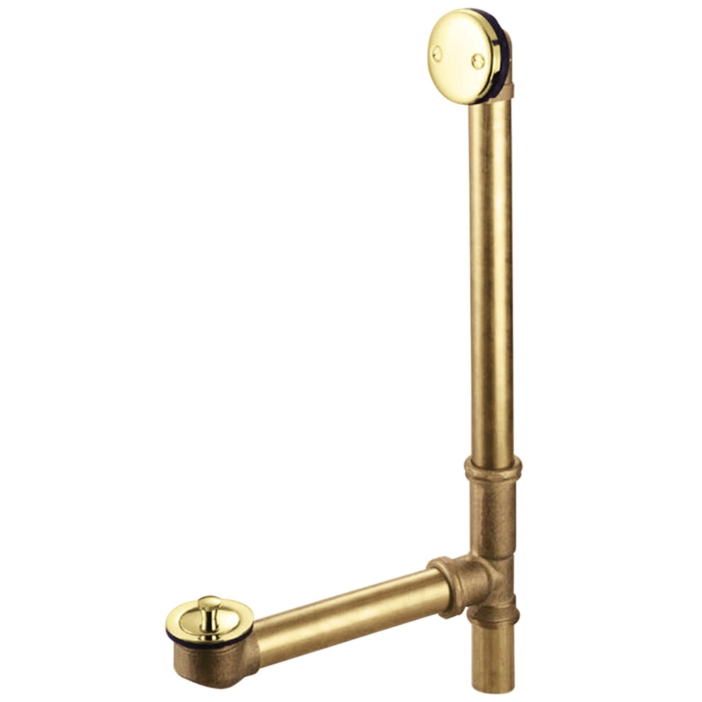 Kingston Brass Dll3162 Bath Tub Drain With Overflow Polished Brass 663370009013
