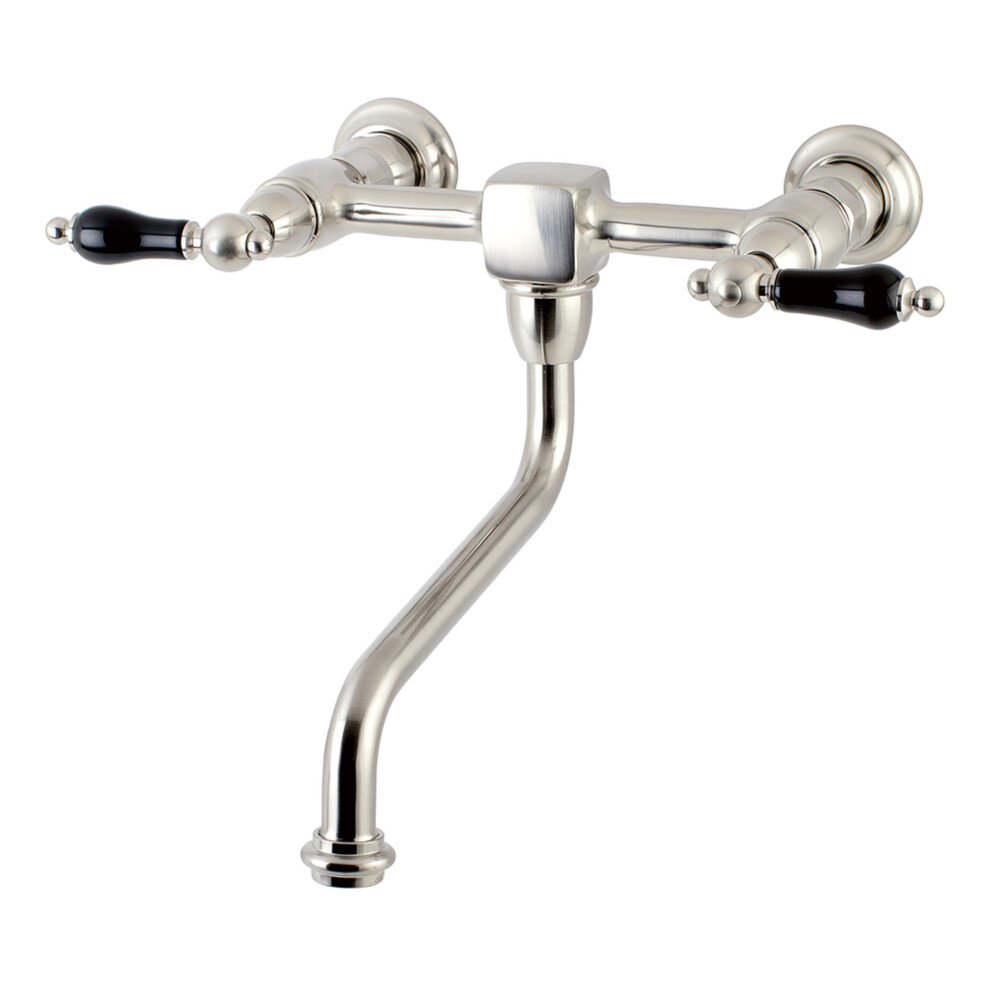 Kingston Brass KS1218PKL Wall Mount Bathroom Faucet  Brushed Nickel