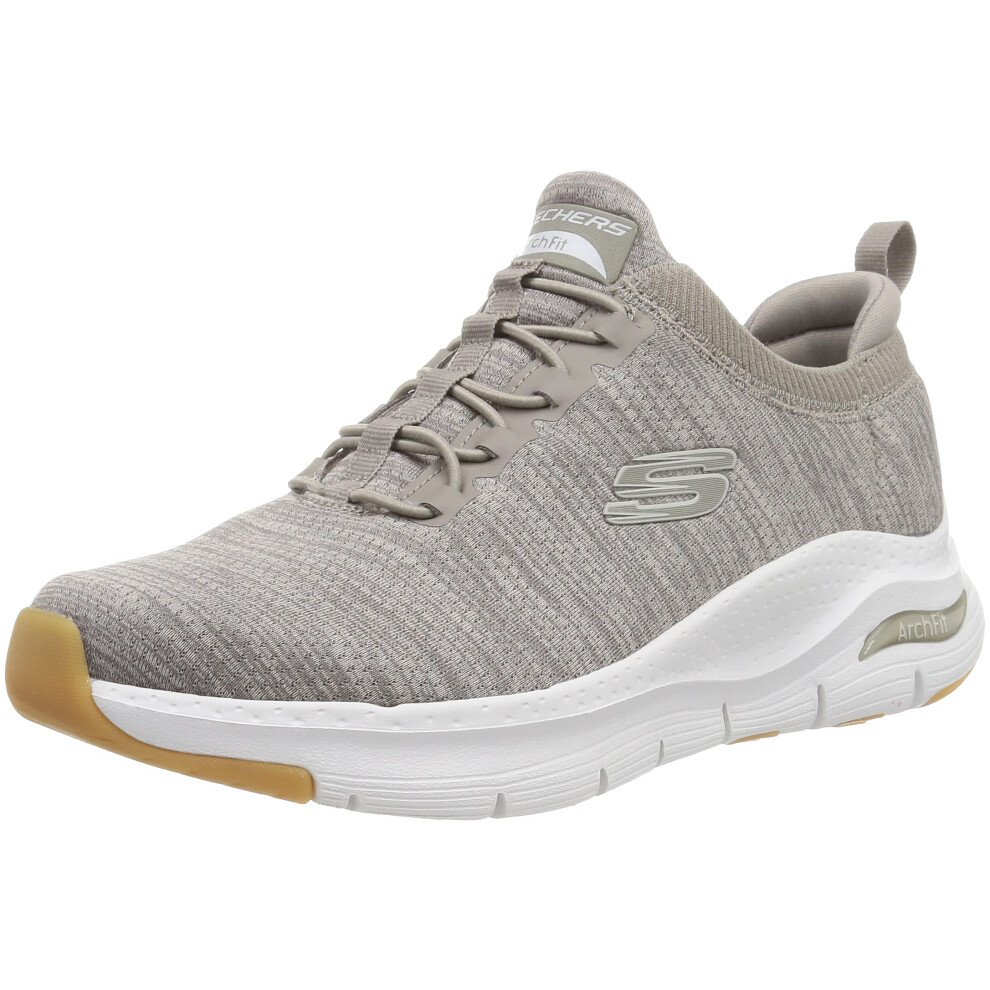 Skechers Men's  Arch Fit - Waveport Walking Shoe - Wide Width Taupe