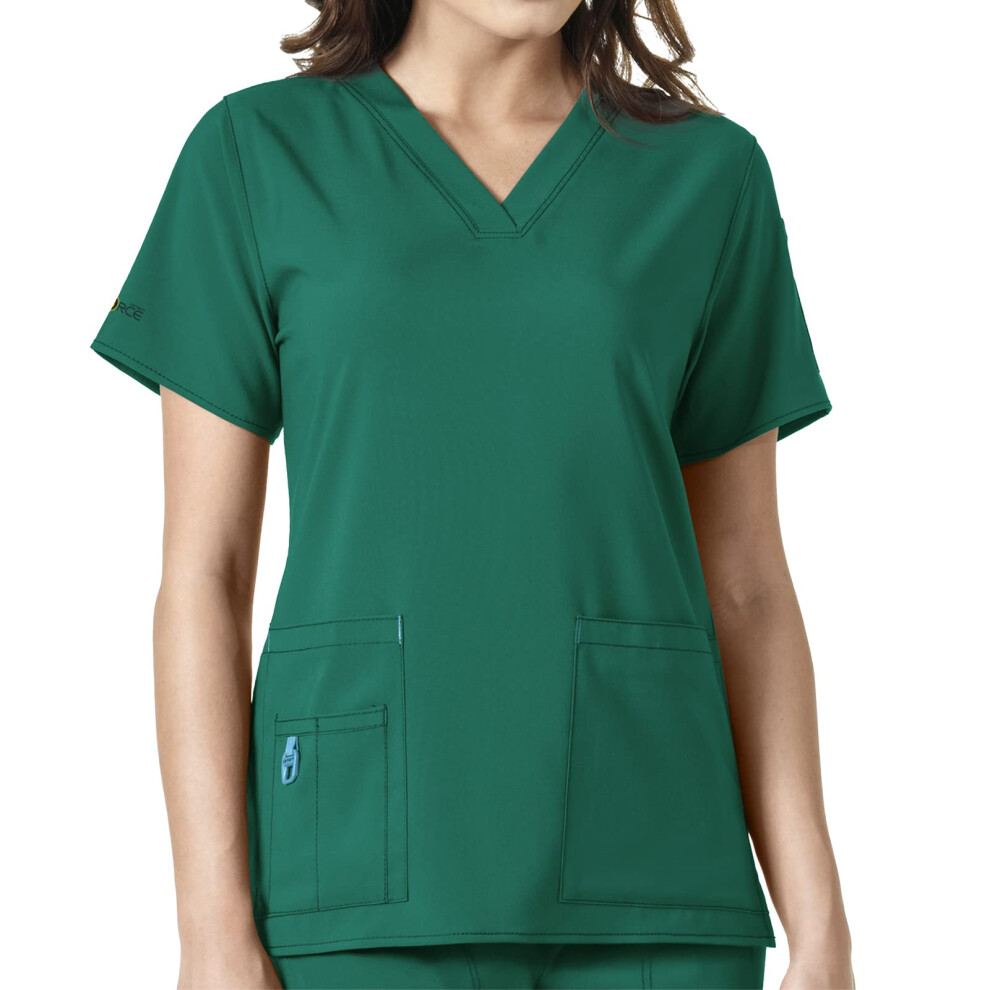 carhartt womens V-neck Tech Top Medical Scrubs  Hunter  3X-Large US