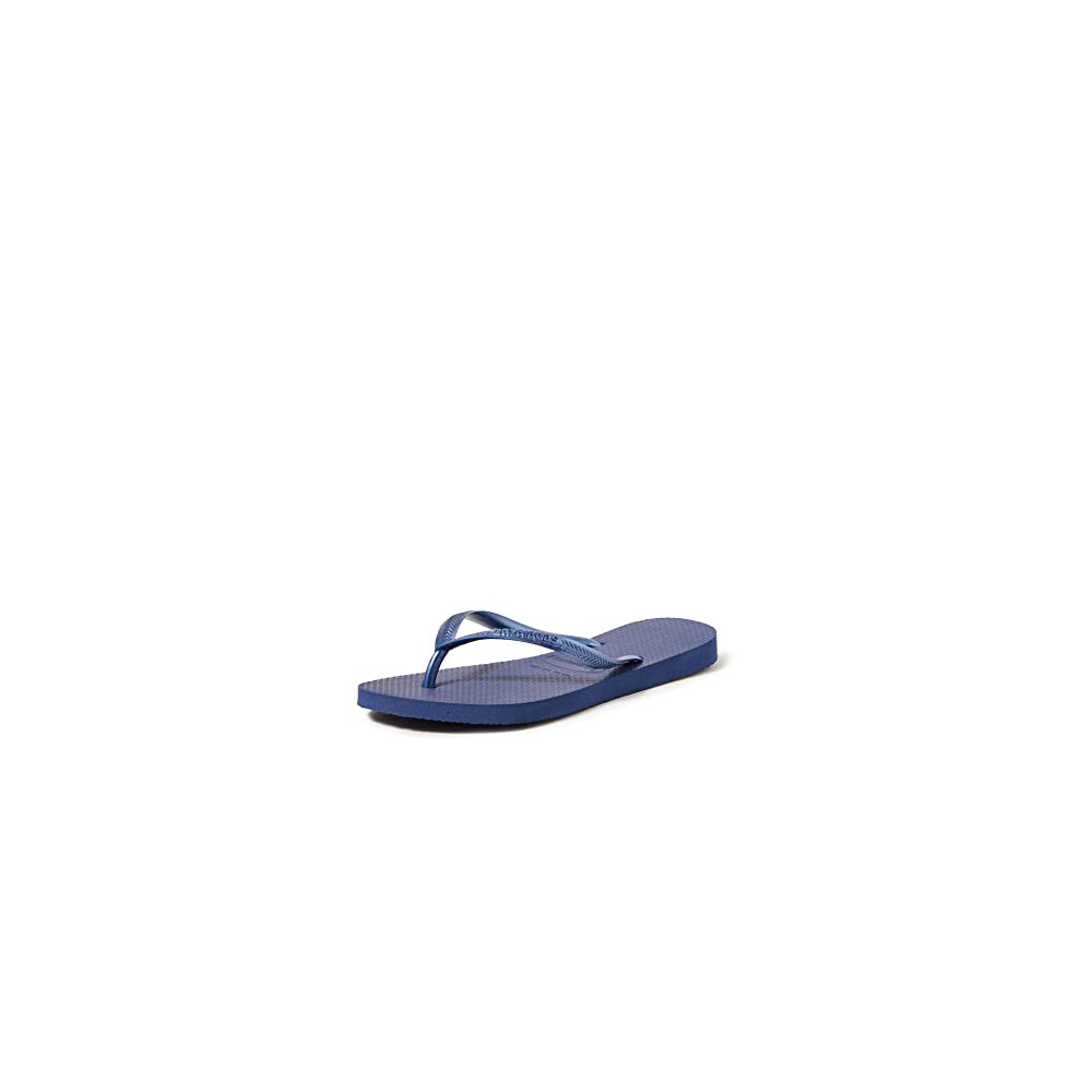 Havaianas Womens Slim Flip Flop Sandals  Navy Blue  Size 1112 Womens