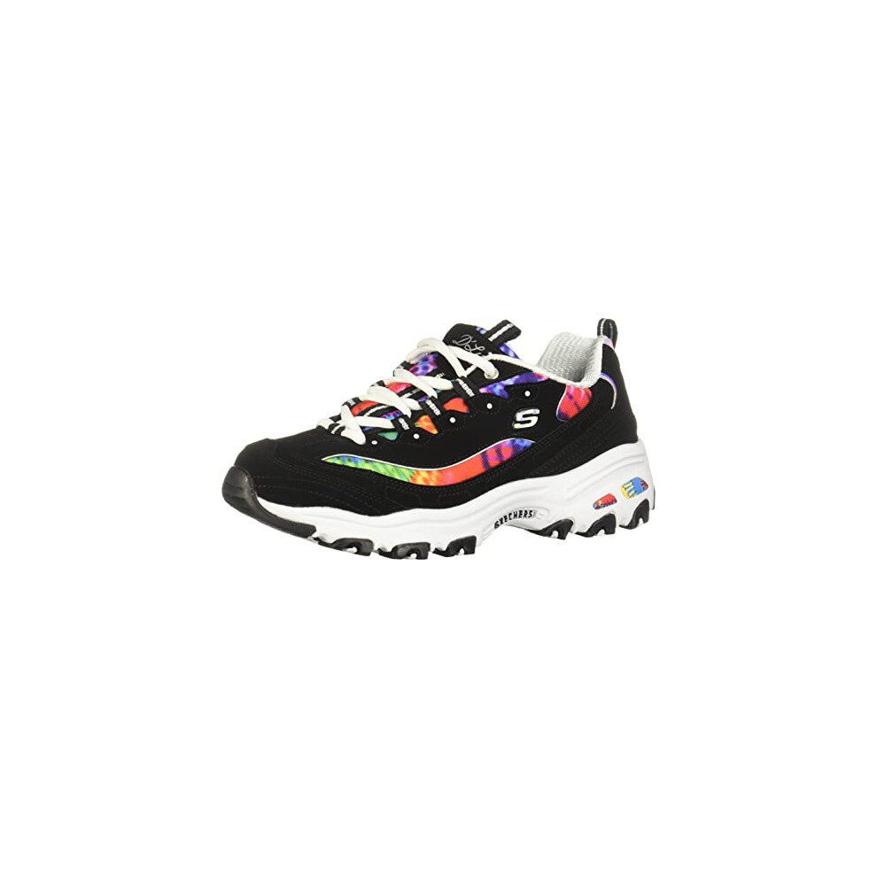 Skechers Women's D'Lites-Summer Fiesta Sneaker  Black Multi  11 M US