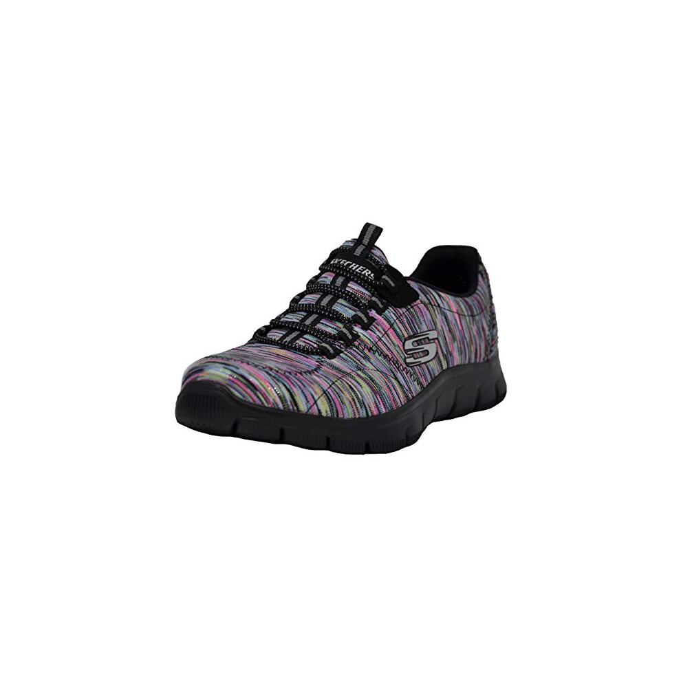 Skechers Women's Empire Game On Fashion Sneaker  Multi/Black  7 W US