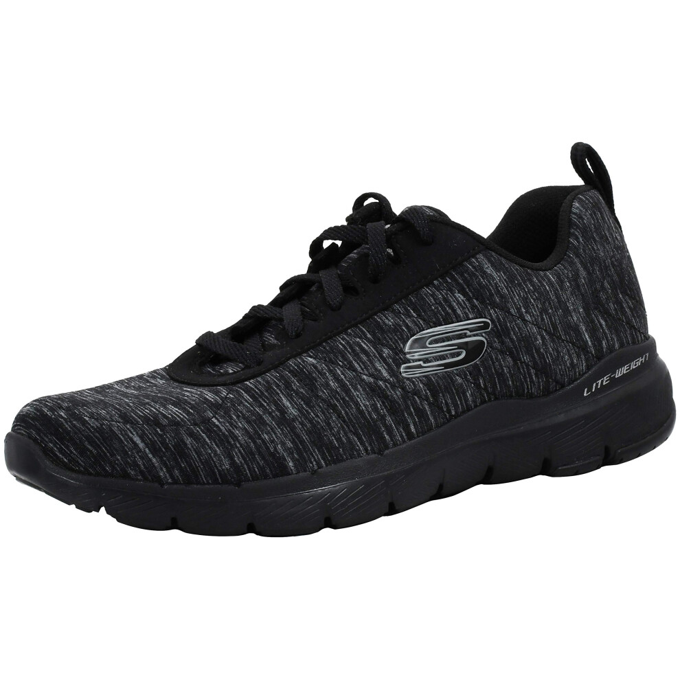 Skechers Women's Flex Appeal 3.0-Insiders Black/Black Sneaker 7 M US