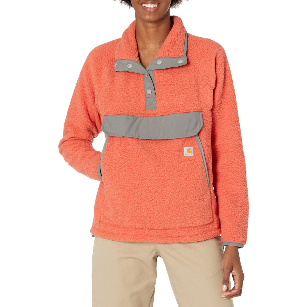 Carhartt Women's Relaxed Fit Fleece Pullover  Earthen Clay  XX-Large