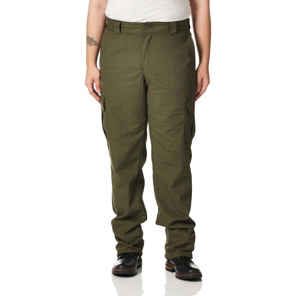 Dickies Mens Regular Straight Flex Twill cargo Pant  Moss  30W x 30L