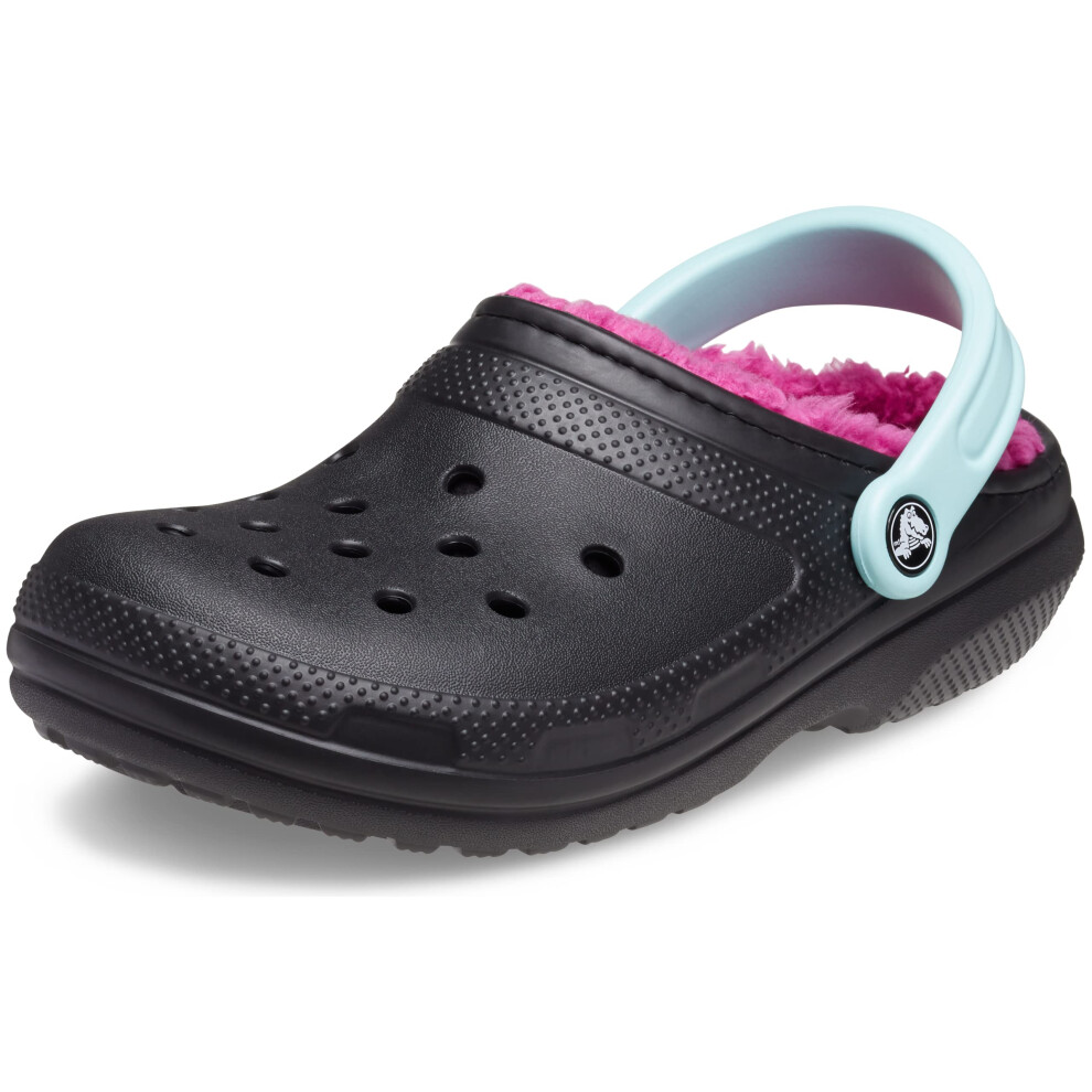 crocs Unisex Adult classic Lined clog  BlackMulti  4 Men6 Women M US