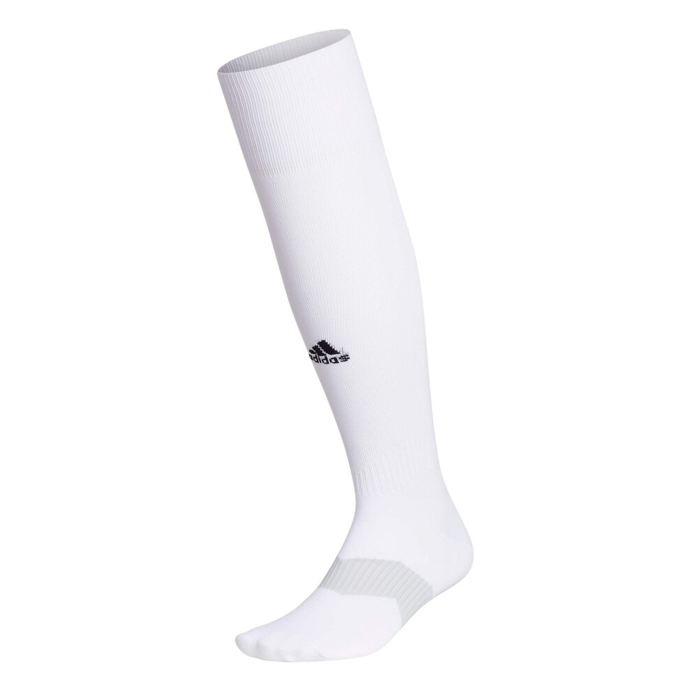 adidas Metro 5 Soccer Socks (1-Pair)  White/Clear Grey/Black  Medium